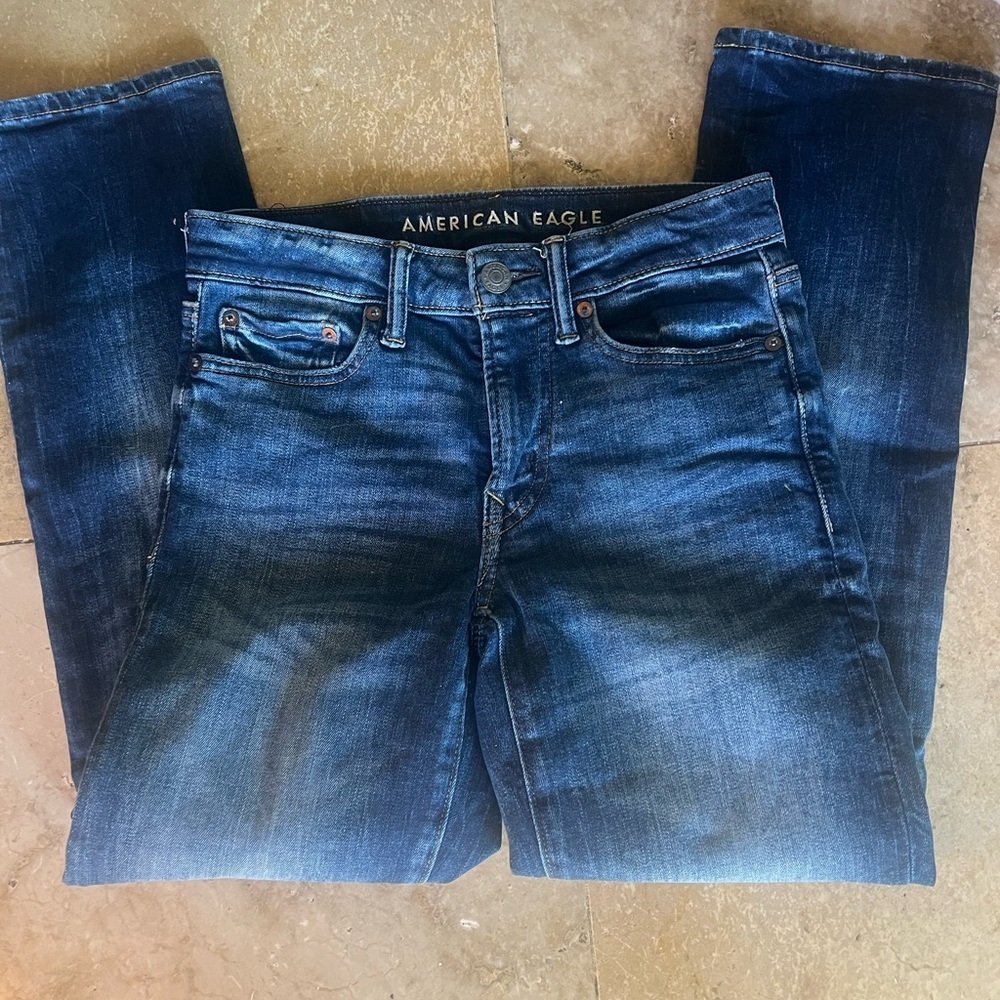 American Eagle, cozy air, flex ladies, jeans, straight size 26 excellent cond - Picture 14 of 15